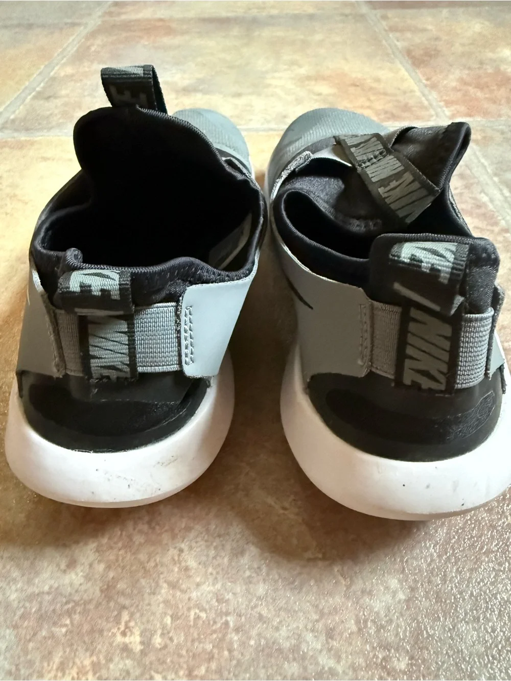 Nike Youth Slip-On Sneakers - Gray & Black